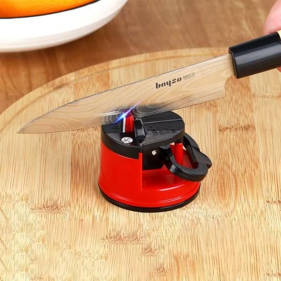 Aiguiseur Couteau StickSharp rouge couteau noir