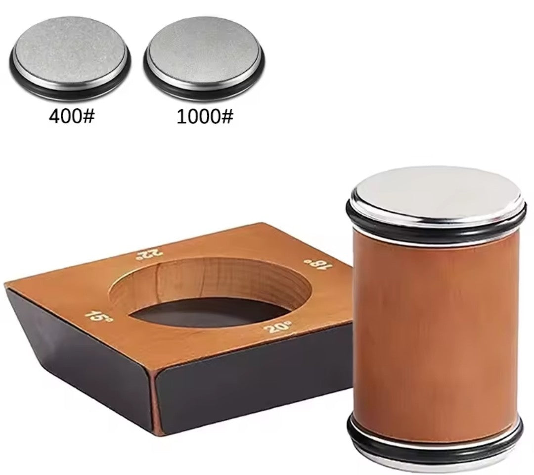 Aiguiseur couteau DiamondRoll 4™, presentation  disque 400  disque 1000