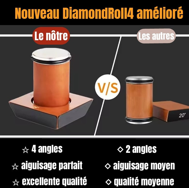 Aiguiseur couteau DiamondRoll 4™, comparaison